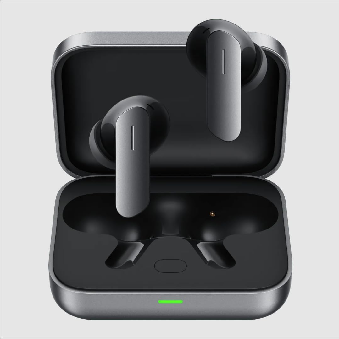 realme Earbuds Air 7 True Wireless,12.4mm Dynamic Bass Drivers,52Hrs Playtime,52dB Hybrid ANC,6 Mic ENC,45ms Low Latency,360° Spatial Audio,Hi-Res LHDC,IP55 Dust & Water Resistant,BT v5.4(SlateGrey)
