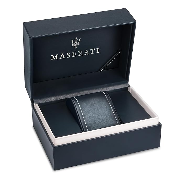 Maserati Men's Analog, Stainless Steel R8873621007, Black, Gray