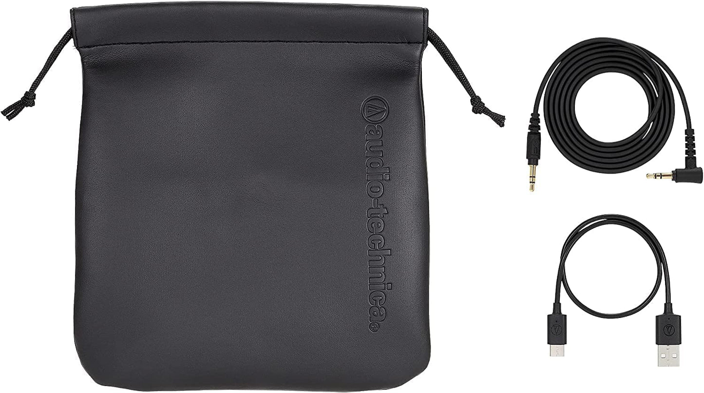 Audio-Technica ATH-M50xBT2 Bluetooth Wireless Over Ear Headphones with Dual mic, 45MM Large-Aperture Drivers, 50-Hour Battery Life, USB-C Fast Charging, Studio Sound, Dual Pairing- Black
