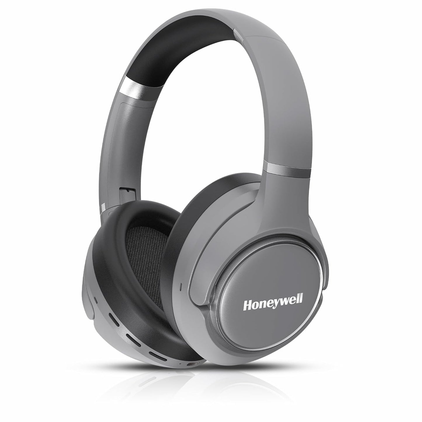 New Launch Trueno U20 Bluetooth v5.4 Over-Ear Headphones with Mic, Hybrid ANC, Spatial Audio &Head Tracking, 70H Playback, High-Res Sound, Dual Pairing, 40ms Low Latency, Quad Cable-Silver