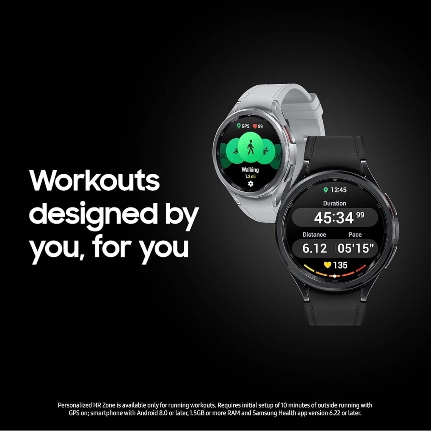 Samsung Galaxy Watch6 Classic Bluetooth (43mm, Black, Compatible with Android only) | Introducing BP & ECG Features